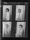 Front and Side profile of two men (4 Negatives), undated [Sleeve 15, Folder b, Box 45]
